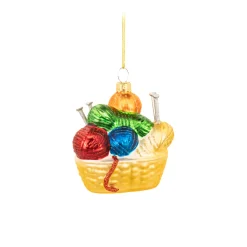 Outlet Sass and Belle Basket of Yarn Shaped Bauble