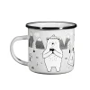 Hot Sass and Belle Bear Adventure Enamel Mug