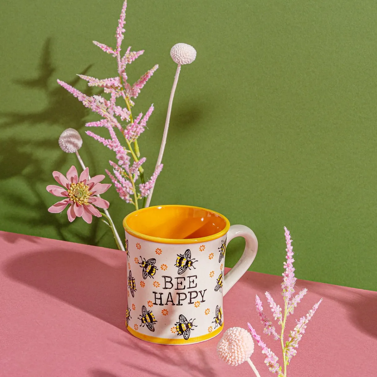 Discount Sass and Belle Bee Happy Yellow Mug