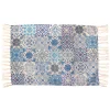 Clearance Sass and Belle Blue Tile Print Rug Small