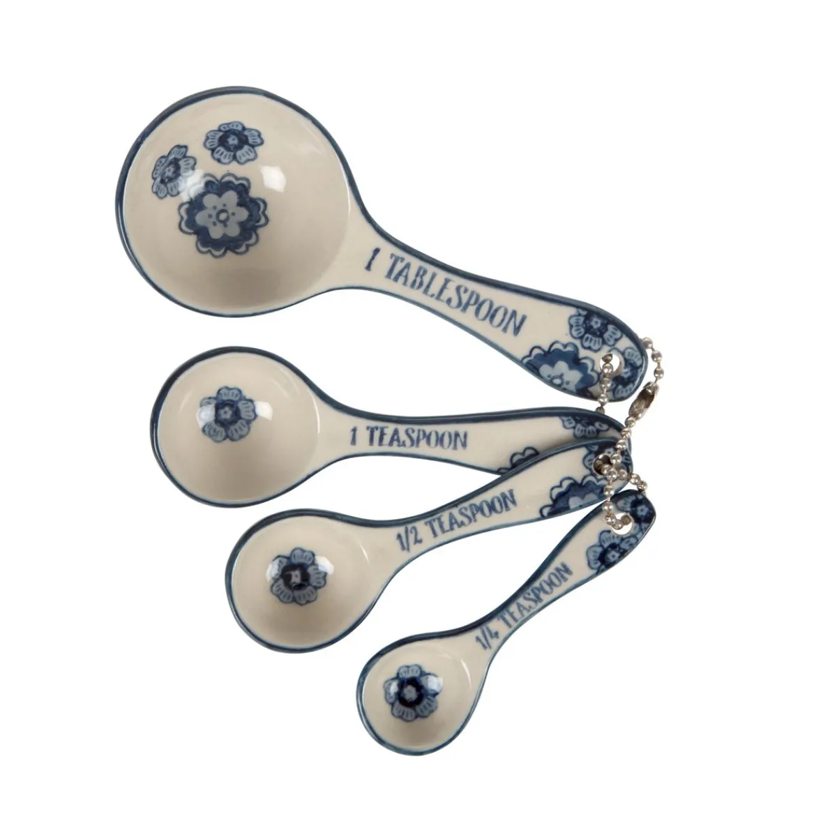 Clearance Sass and Belle Blue Willow Floral Measuring Spoons