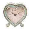 Clearance Sass and Belle Boudoir Heart Clock Duck Egg
