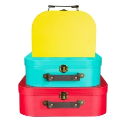 Sass and Belle Brights Retro Suitcases - Set of 3