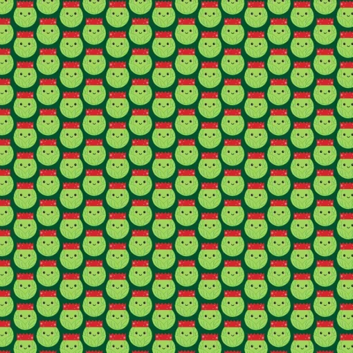 Hot Sass and Belle Brussels Sprouts Gift Wrap
