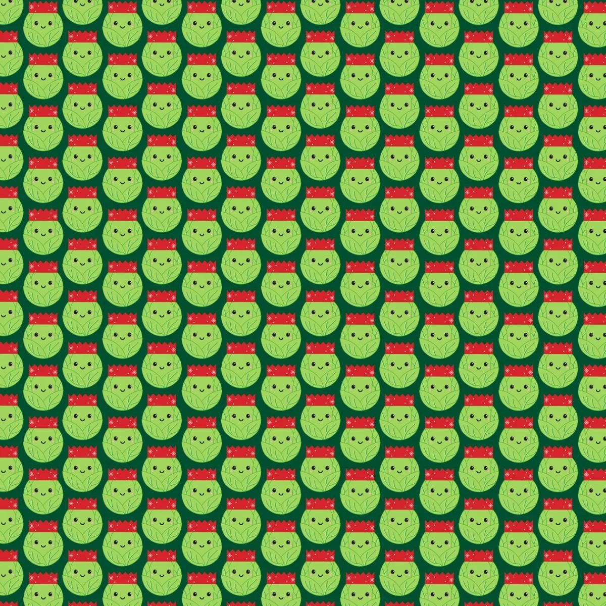 Hot Sass and Belle Brussels Sprouts Gift Wrap