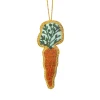 Best Sass and Belle Carrot Zari Embroidery Decoration Orange
