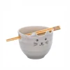 Best Sass and Belle Cat Noodle Bowl - With Chopsticks