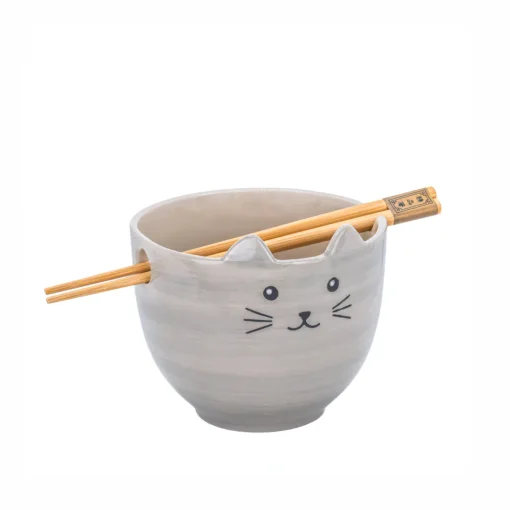 Best Sass and Belle Cat Noodle Bowl - With Chopsticks