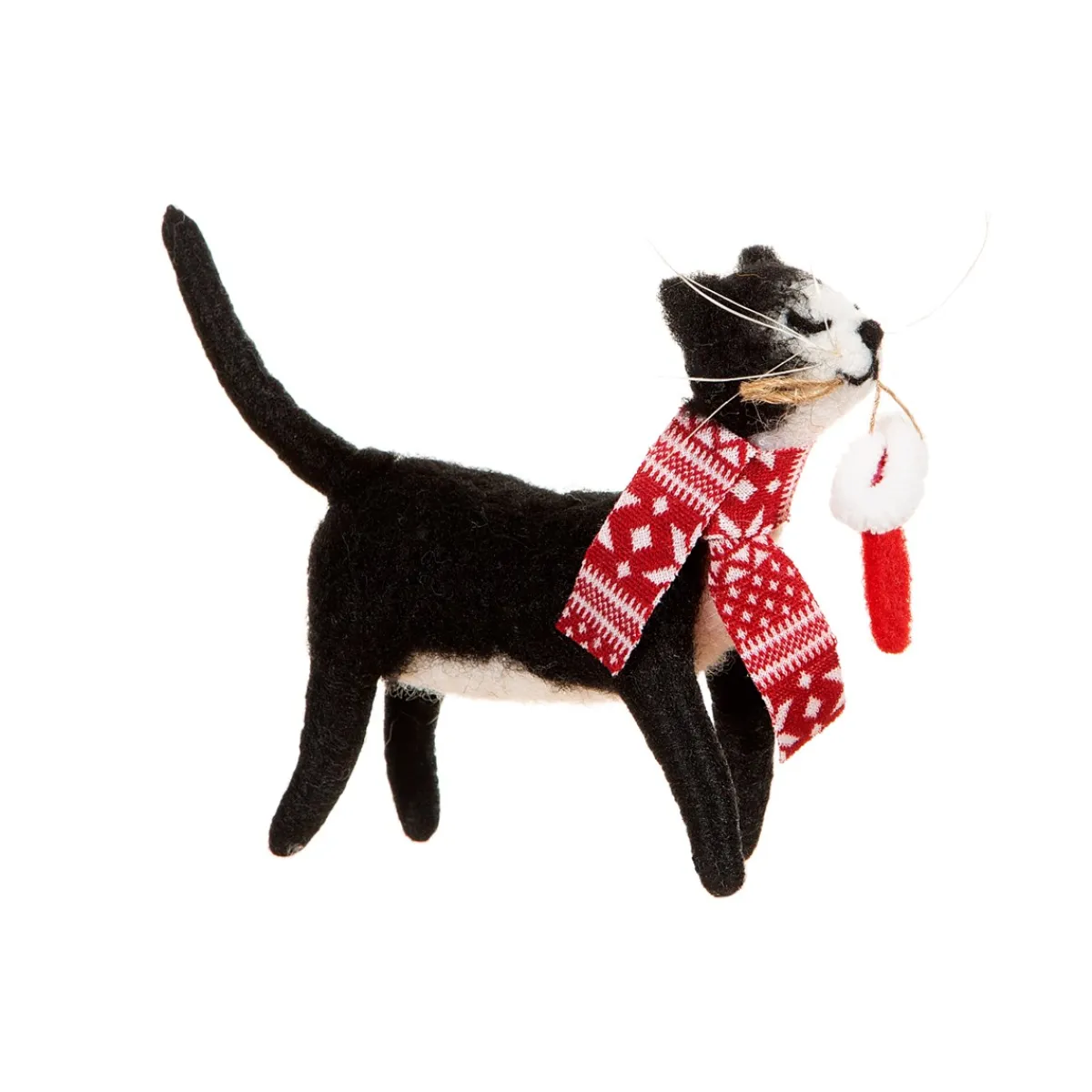 Online Sass and Belle Cat with Stocking Felt Decoration
