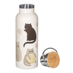 Sass and Belle Cats Metal Water Bottle