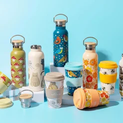 Sass and Belle Cats Metal Water Bottle