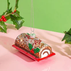 Discount Sass and Belle Christmas Chocolate Log Shaped Bauble