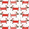 Clearance Sass and Belle Christmas Dachshund Wrapping Paper