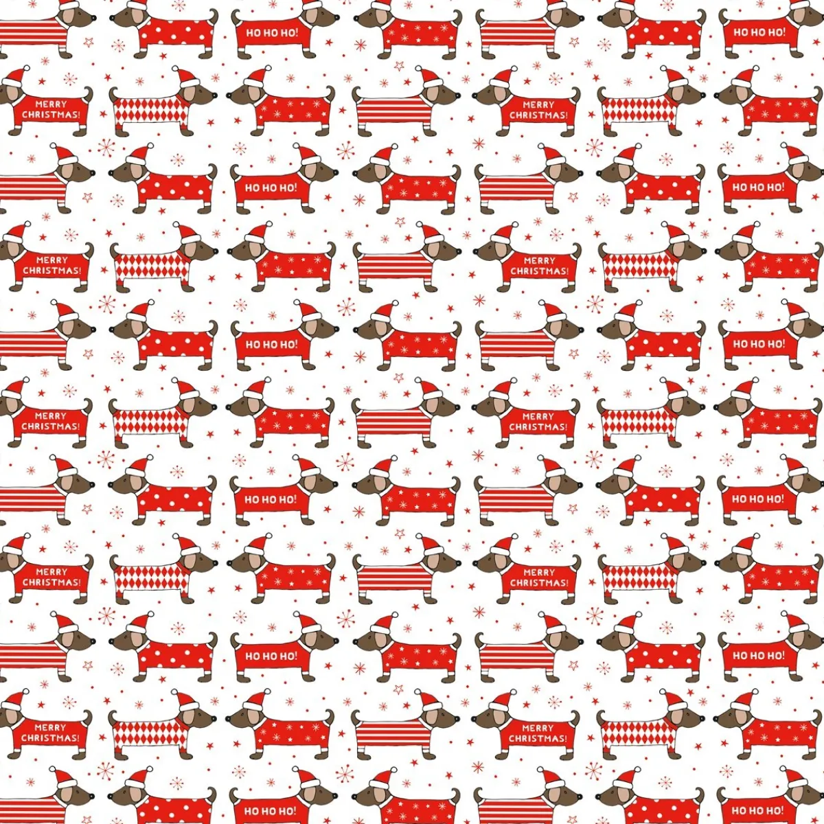 Clearance Sass and Belle Christmas Dachshund Wrapping Paper