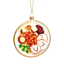 Discount Sass and Belle Christmas Dinner Shaped Bauble