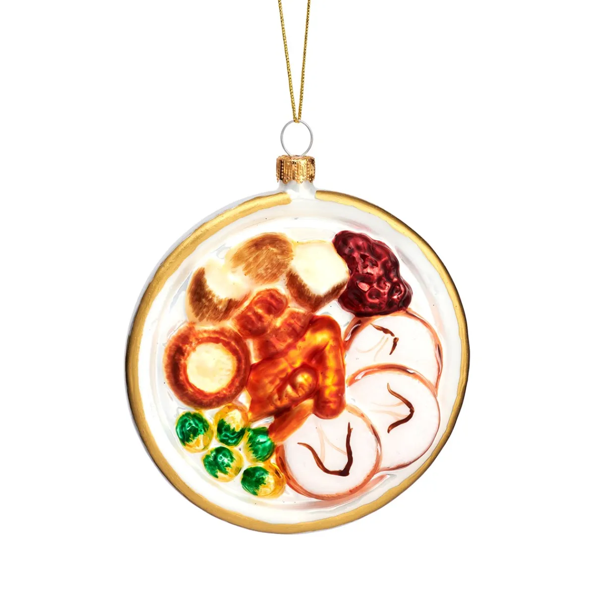 Discount Sass and Belle Christmas Dinner Shaped Bauble