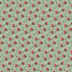 Clearance Sass and Belle Christmas Robin Wrapping Paper