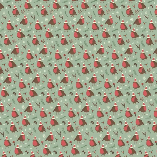 Clearance Sass and Belle Christmas Robin Wrapping Paper