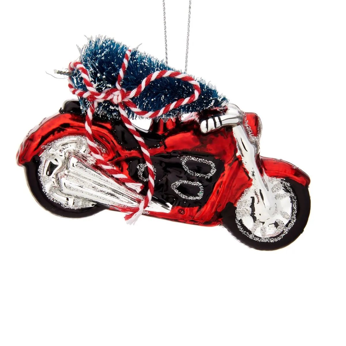 Clearance Sass and Belle Christmas Tree On Motorcycle Shaped Bauble