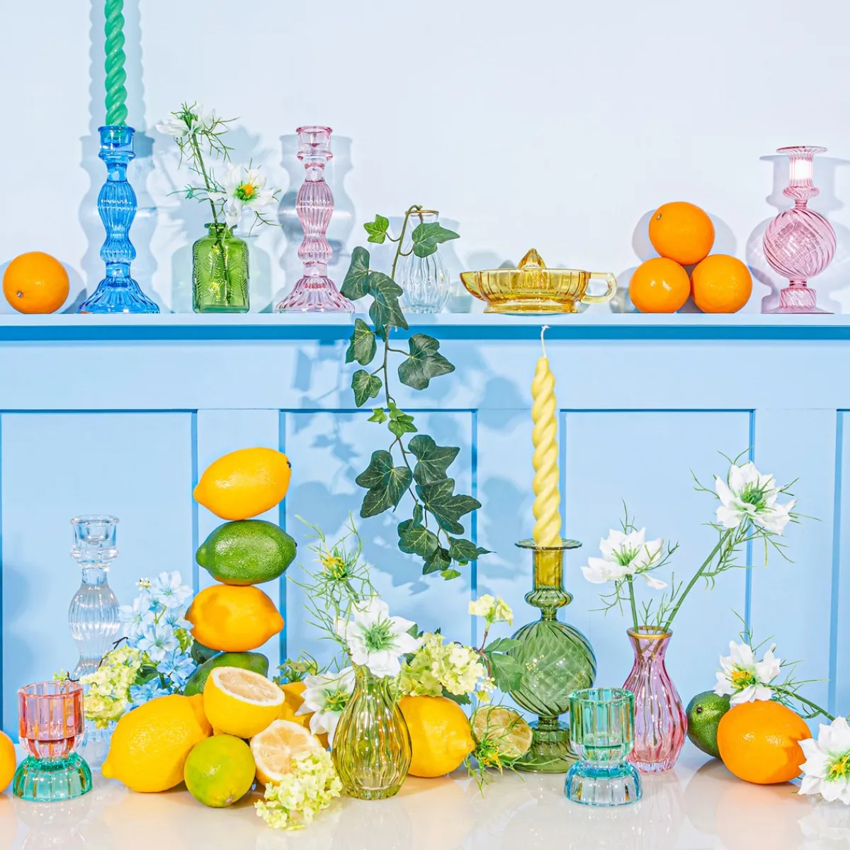 Outlet Sass and Belle Clear Vintage Candleholder