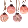 Sass and Belle Copper Crackle Glass Bauble - Set of 4