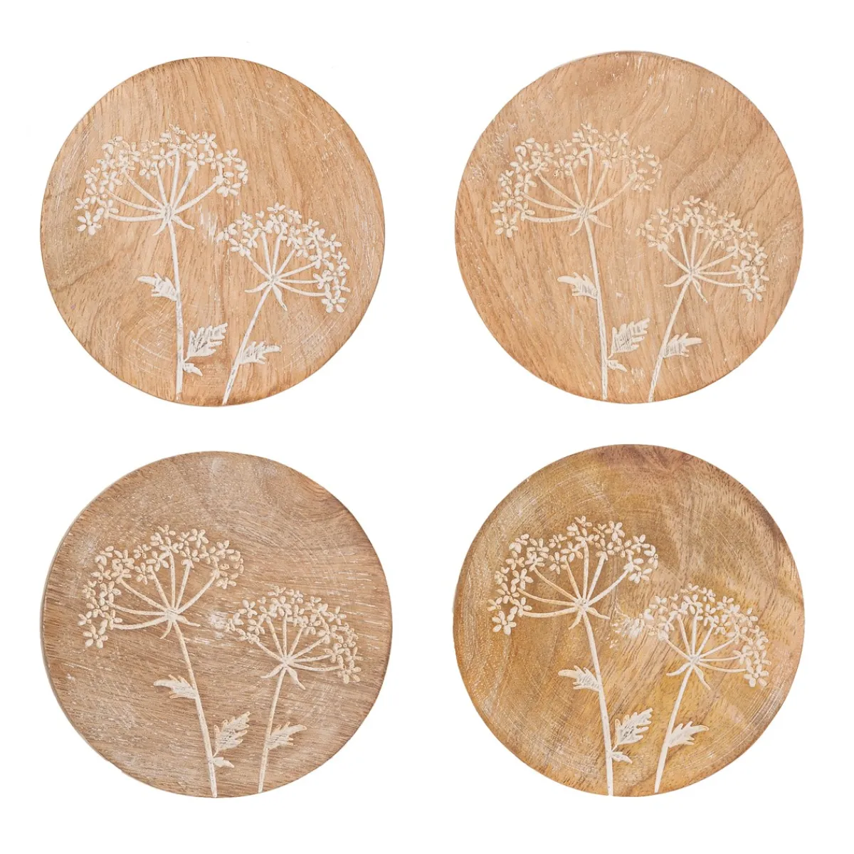 Online Sass and Belle Cow Parsley Coasters - Set of 4