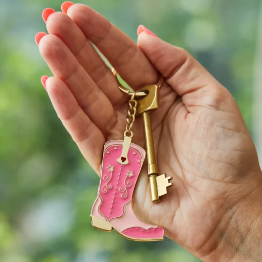 Sass and Belle Cowboy Boot Enamel Keyring