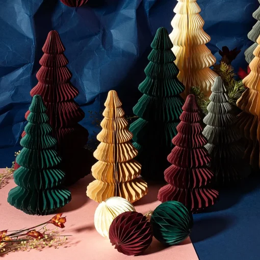 Hot Sass and Belle Cream & Kraft Paper Decorations - Set of 6