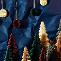 Hot Sass and Belle Cream & Kraft Paper Decorations - Set of 6