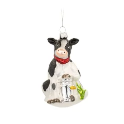 Discount Sass and Belle Dairy Cow Shaped Bauble