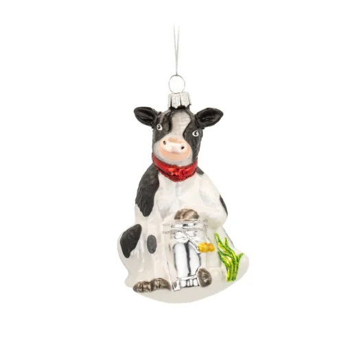 Discount Sass and Belle Dairy Cow Shaped Bauble