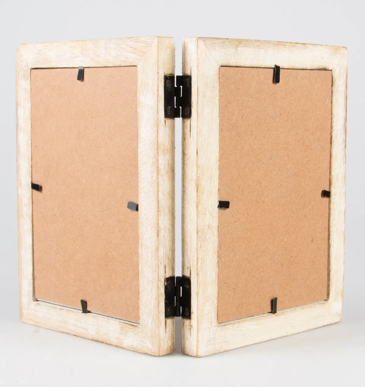 Sale Sass and Belle Double White Wood Photo Frame