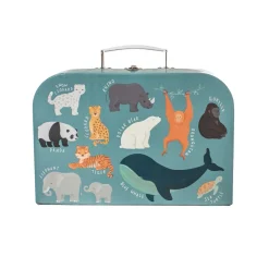 Outlet Sass and Belle Endangered Animals Print Tin Tea Set