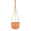 New Sass and Belle Eyes Shut Terracotta Hanging Planter