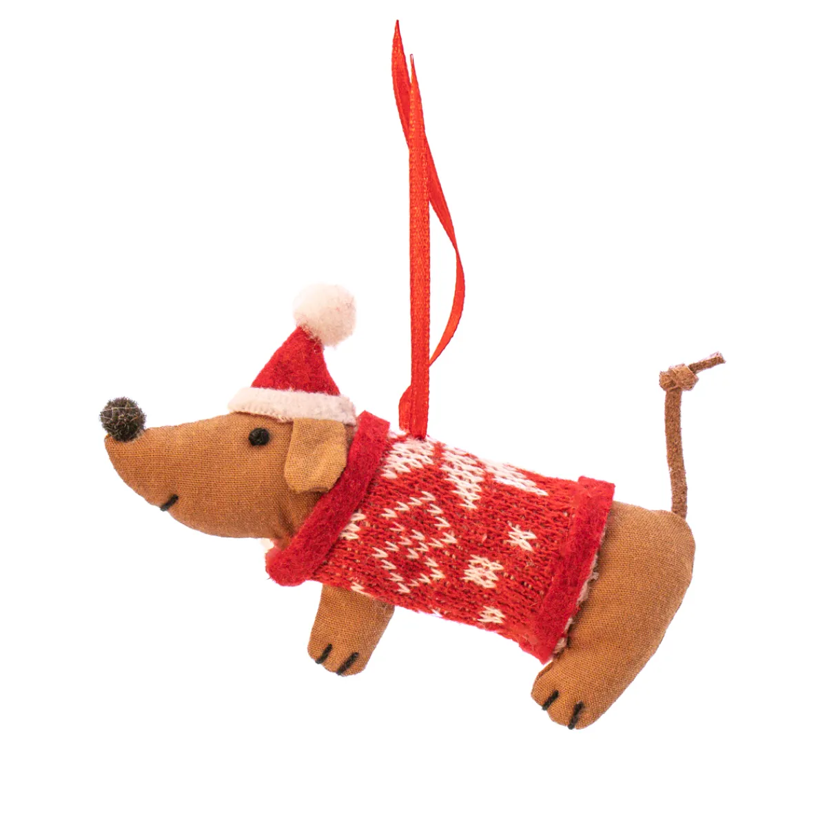 Best Sass and Belle Fabric Sausage Dog Decoration