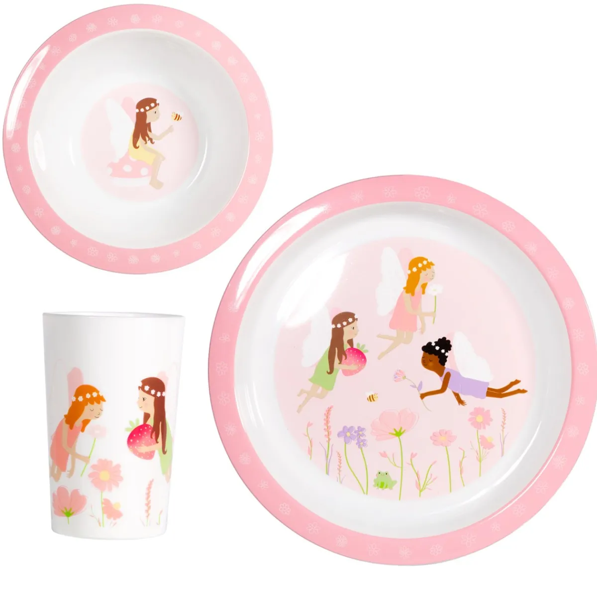 Hot Sass and Belle Fairy Kids Tableware Set