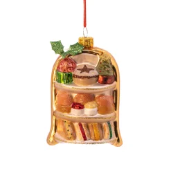 Discount Sass and Belle Festive Afternoon Tea Shaped Bauble