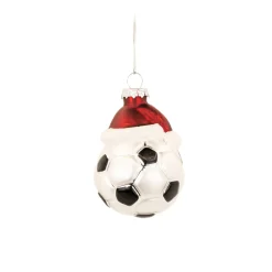 Outlet Sass and Belle Festive Football Shaped Bauble