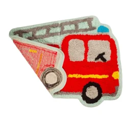 Hot Sass and Belle Fire Engine Red Rug
