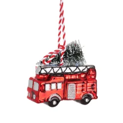 Online Sass and Belle Fire Engine with Tree Shaped Bauble