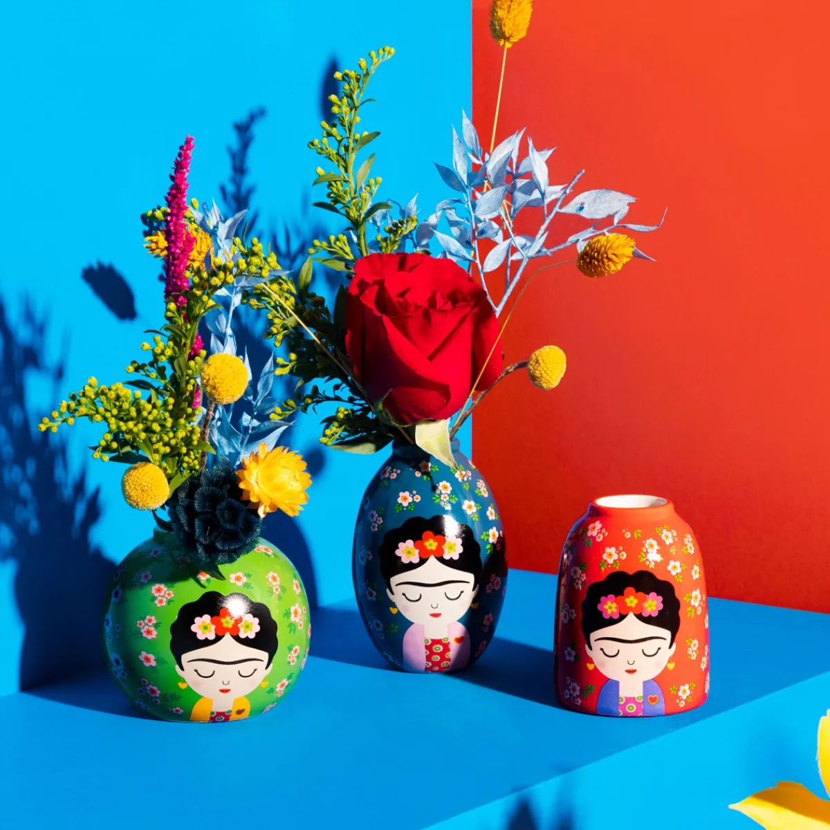 Discount Sass and Belle Floral Frida Vases - Set of 3