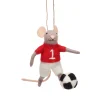 New Sass and Belle Football Mouse Hanging Decoration