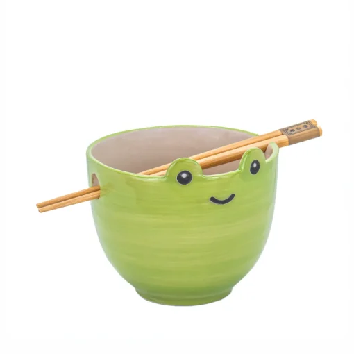 Sass and Belle Frog Noodle Bowl - With Chopsticks