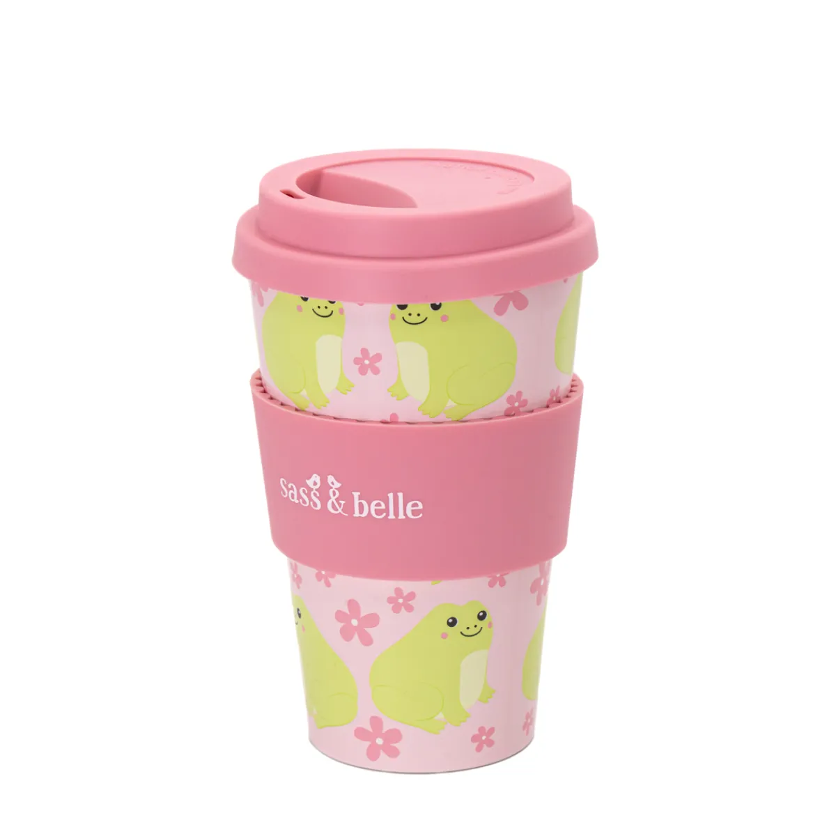 Online Sass and Belle Frog Travel Coffee Cup