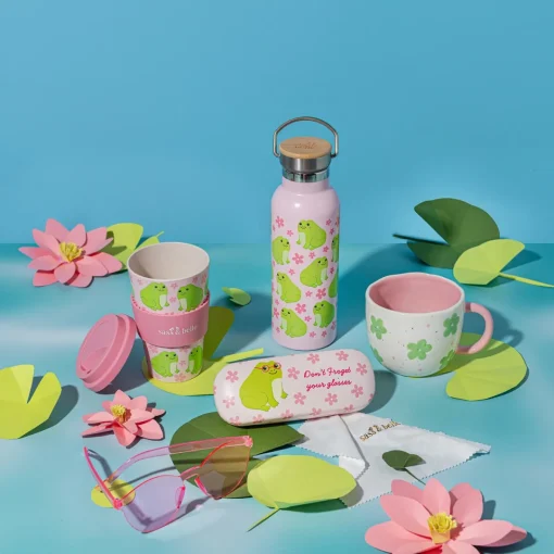 Online Sass and Belle Frog Travel Coffee Cup