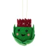 Sass and Belle Fun Food Brussels Sprout Hanging Felt Decoration