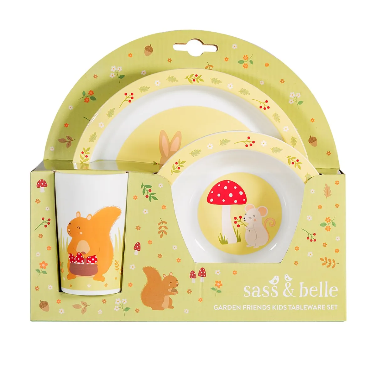 Hot Sass and Belle Garden Friends Kids Tableware Set
