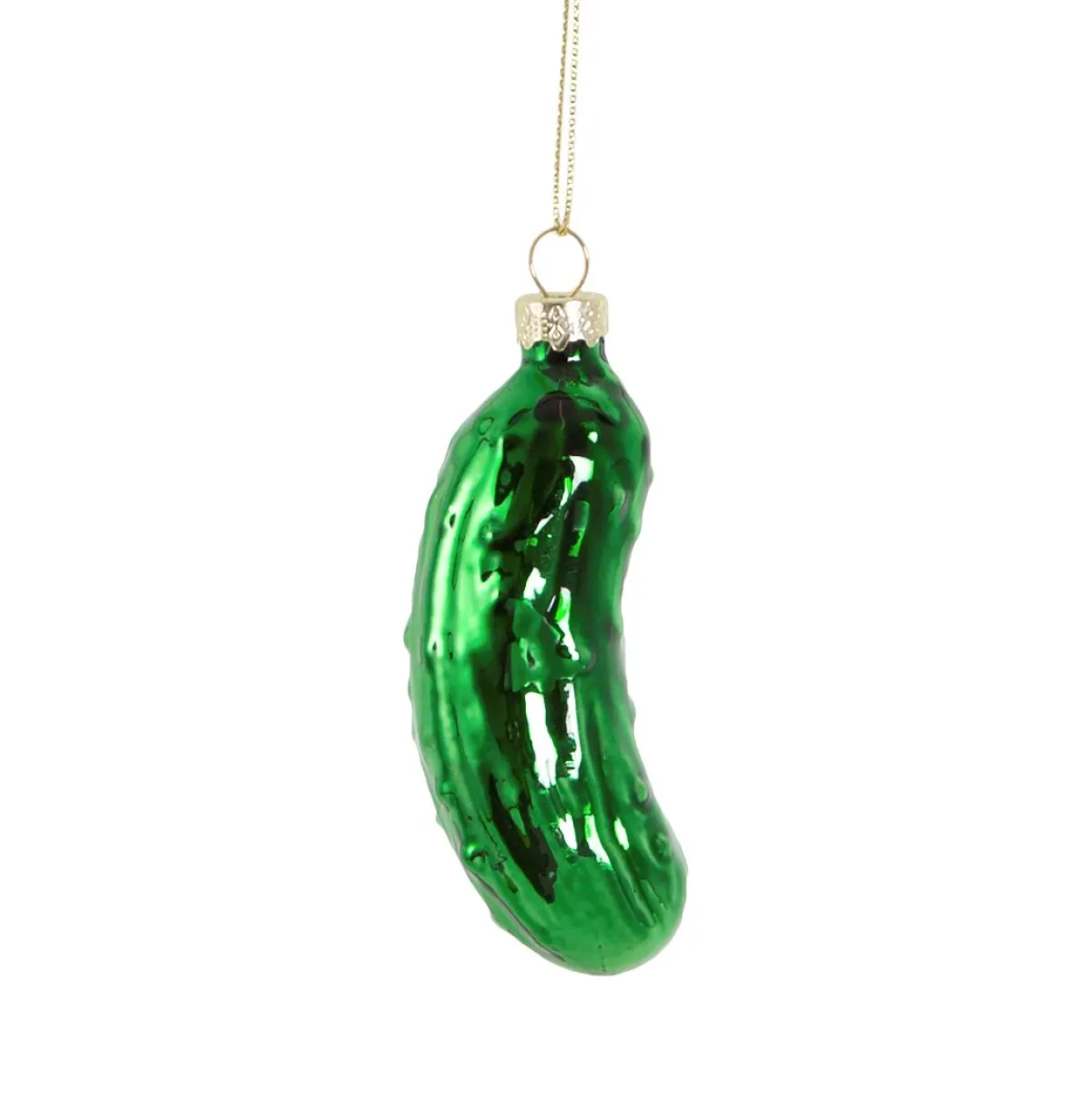 New Sass and Belle Gherkin Shaped Bauble Green