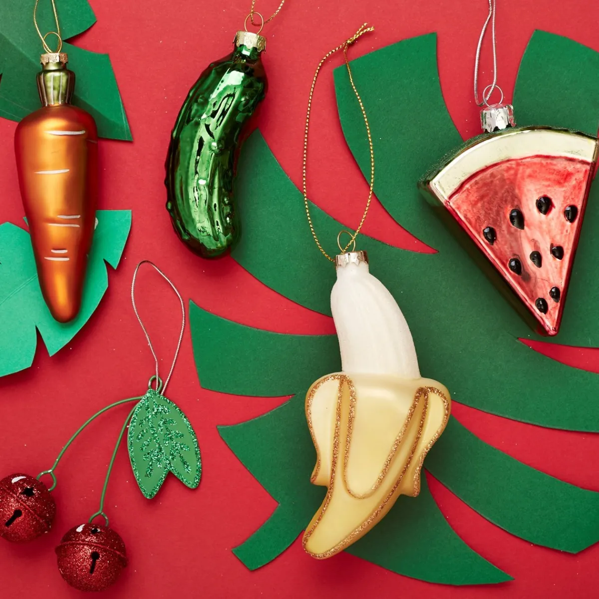 New Sass and Belle Gherkin Shaped Bauble Green