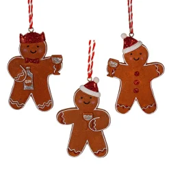 Outlet Sass and Belle Gin-gerbread Men Hanging Decorations -Set of 3